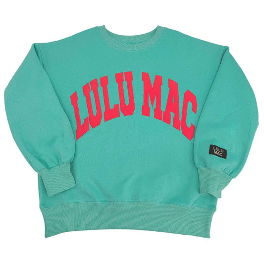 Lulu Mac Sweatshirt Mint/Coral - Puff