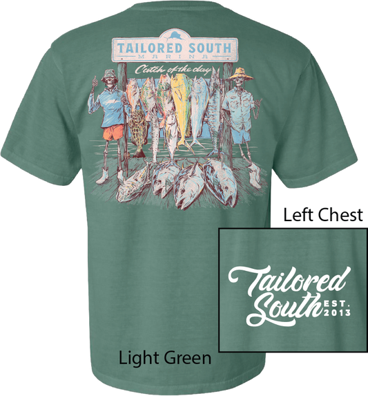 TS002 - Skeleton Fish Light Green