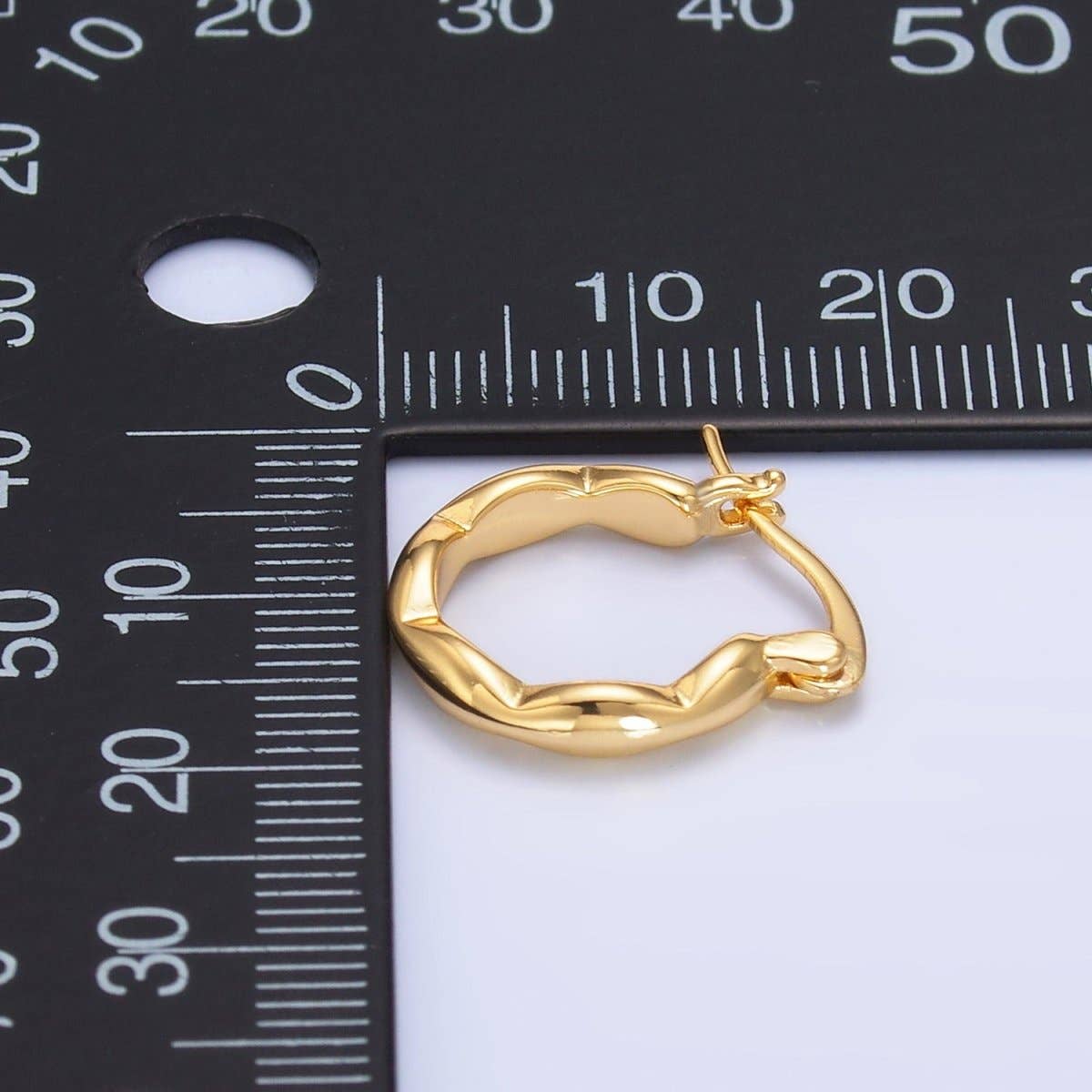 Molten Hoop Earrings