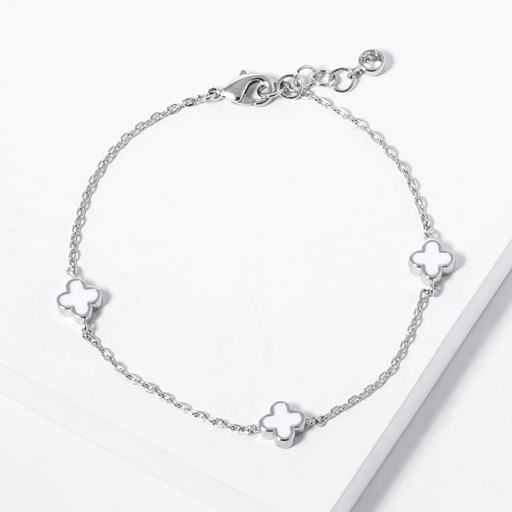 White Clover Charm Chain